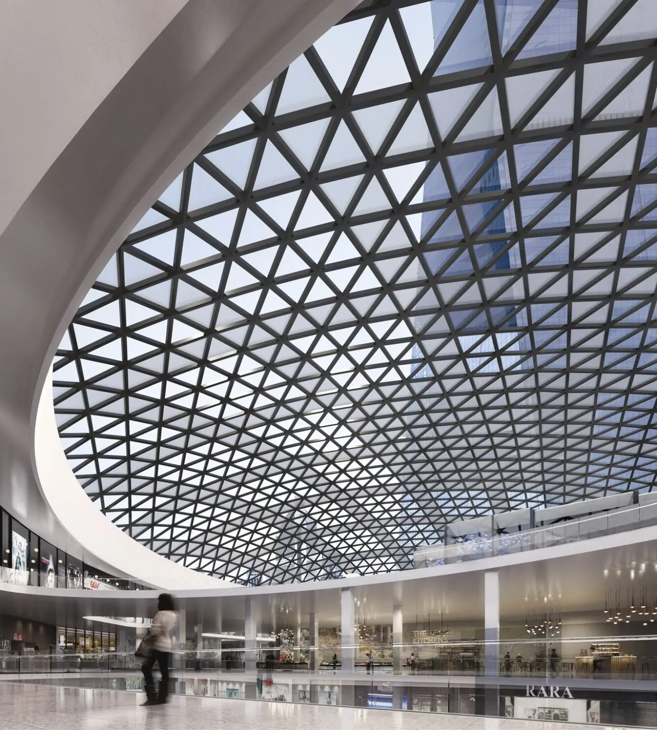 118 Mall Raincloud atrium artist impression